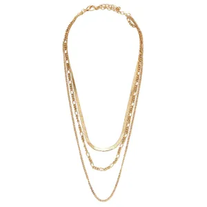 18K Gold-Plated Snake Chain Layered Necklace
