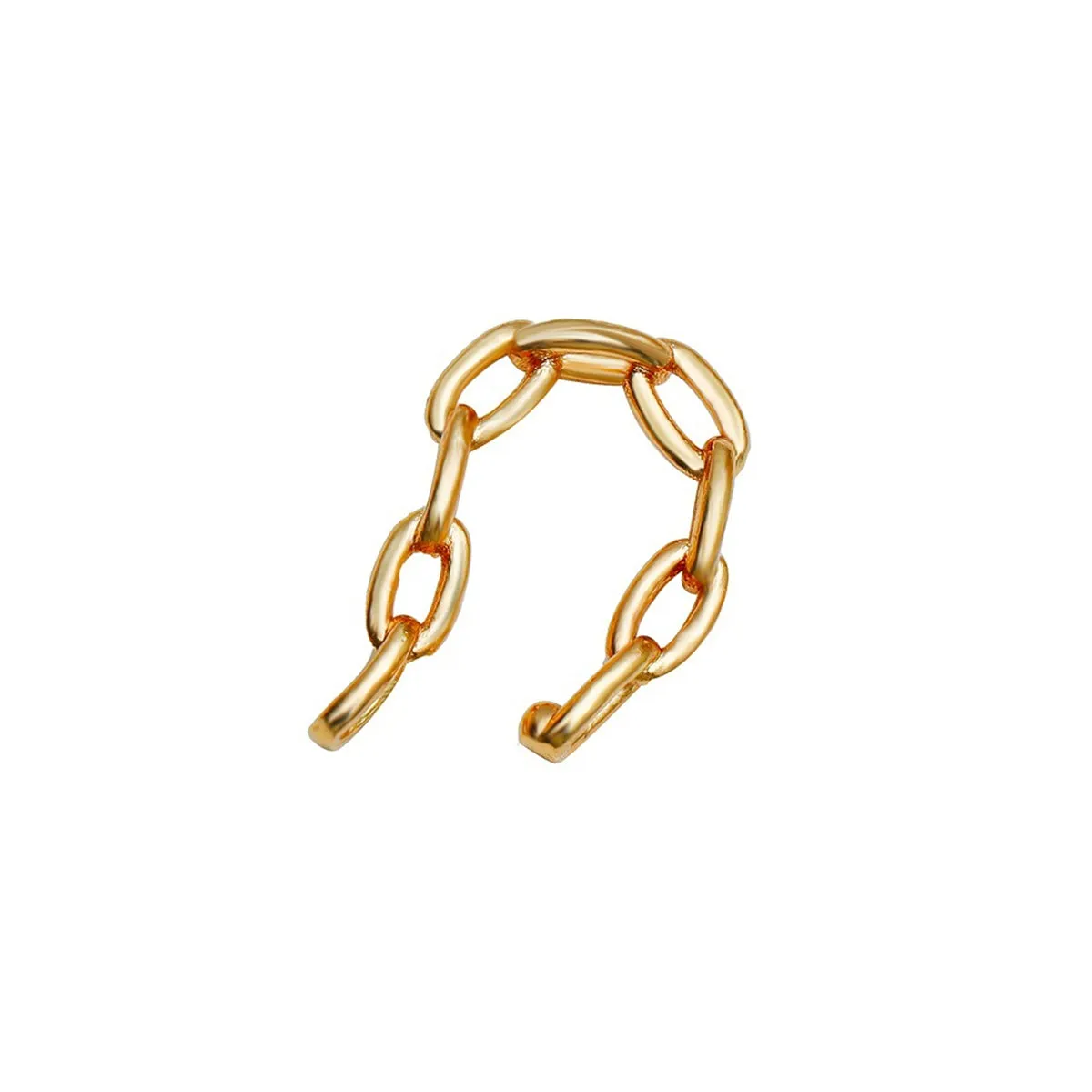 18K Gold-Plated Thin Cable-Chain Ear Cuff