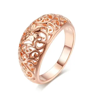 18K Rose Gold-Plated Filigree Ring