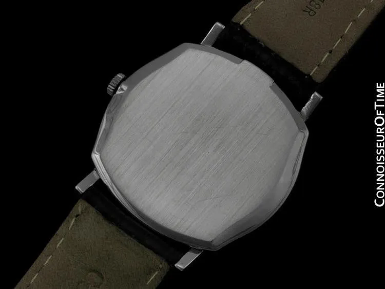 1970's Rolex Cellini Mens Midsize Vintage Handwound Watch - 18K White Gold Gold