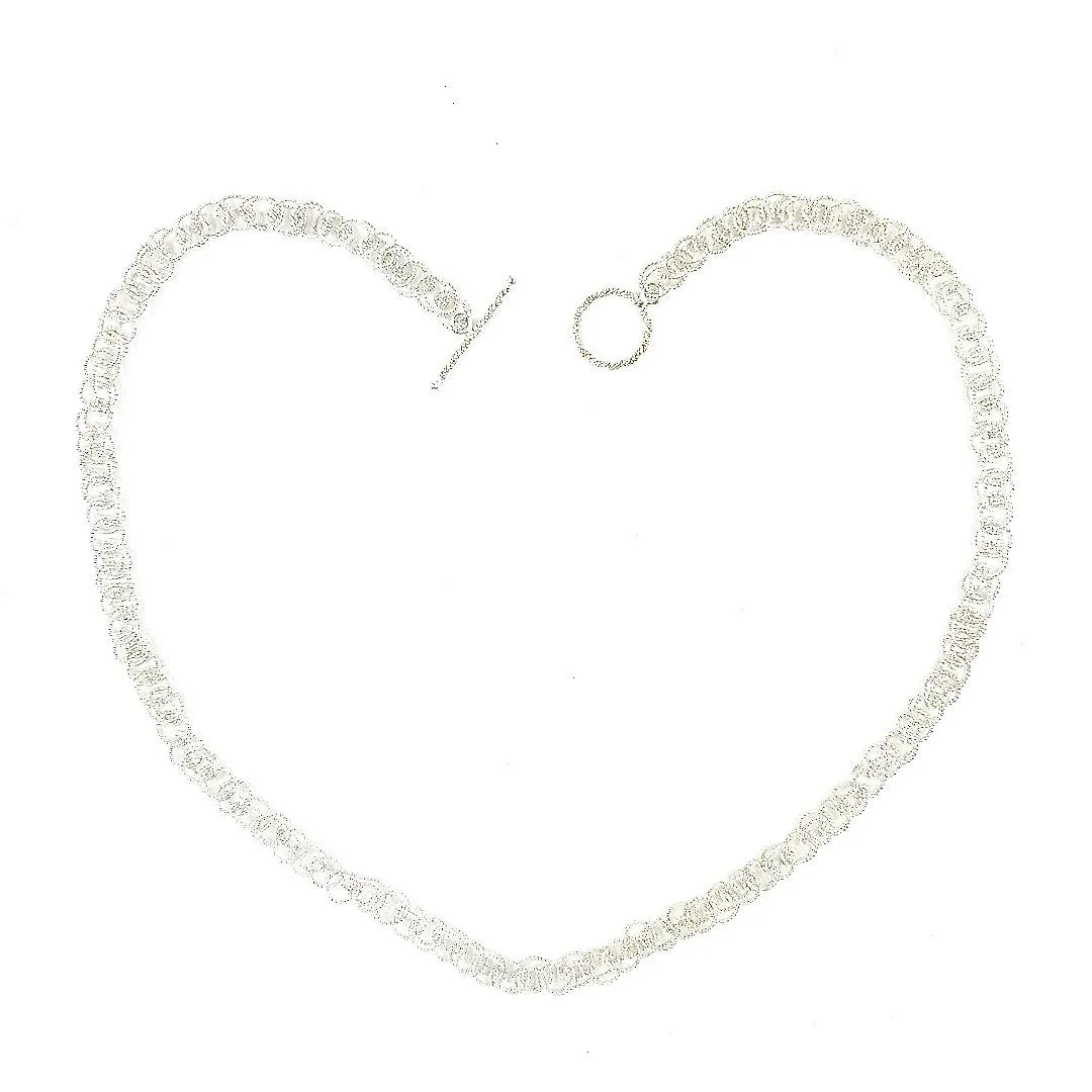 20.75" 925 Sterling Silver 7mm Spinner Necklace with Toggle Clasp