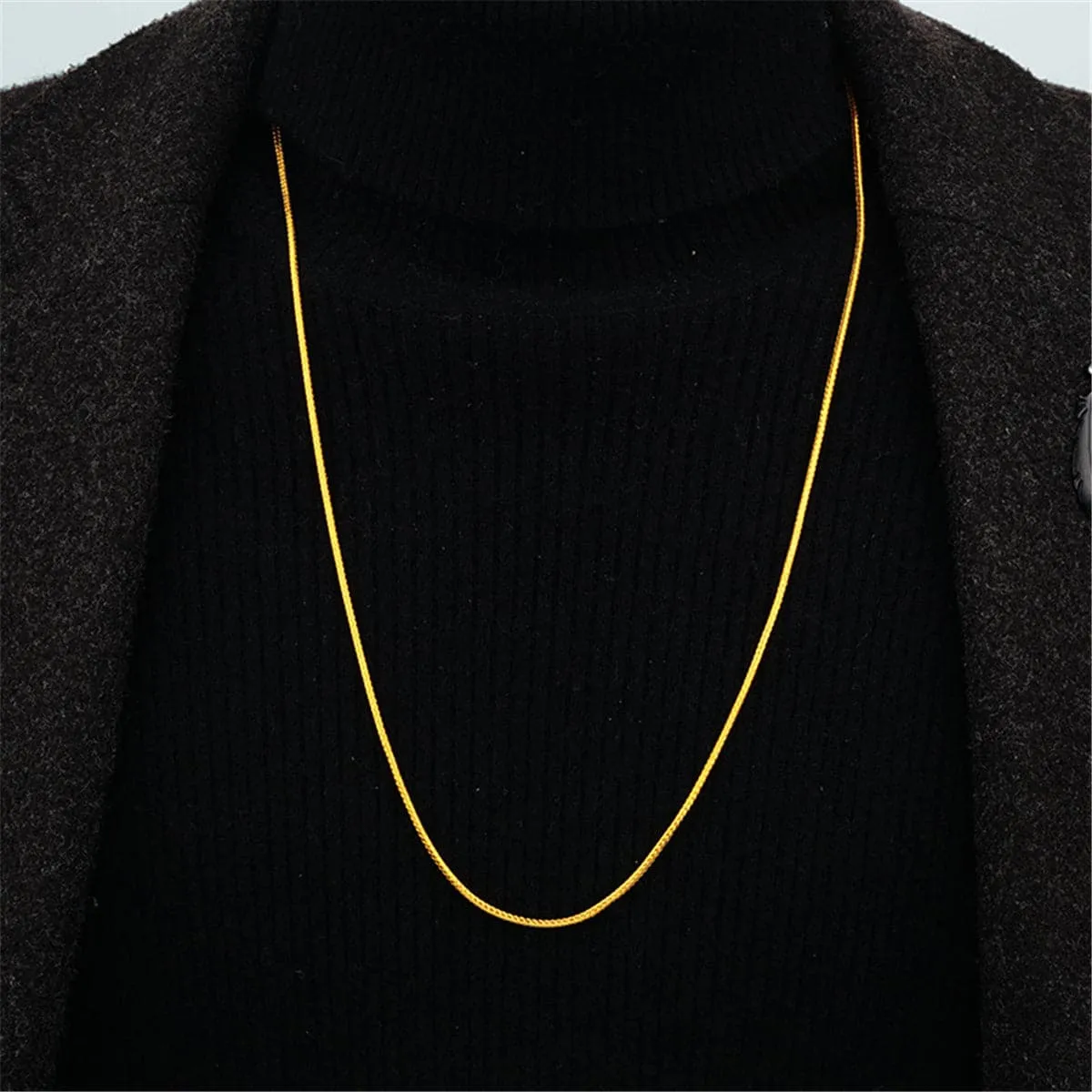 24K Gold-Plated Snake Chain Necklace