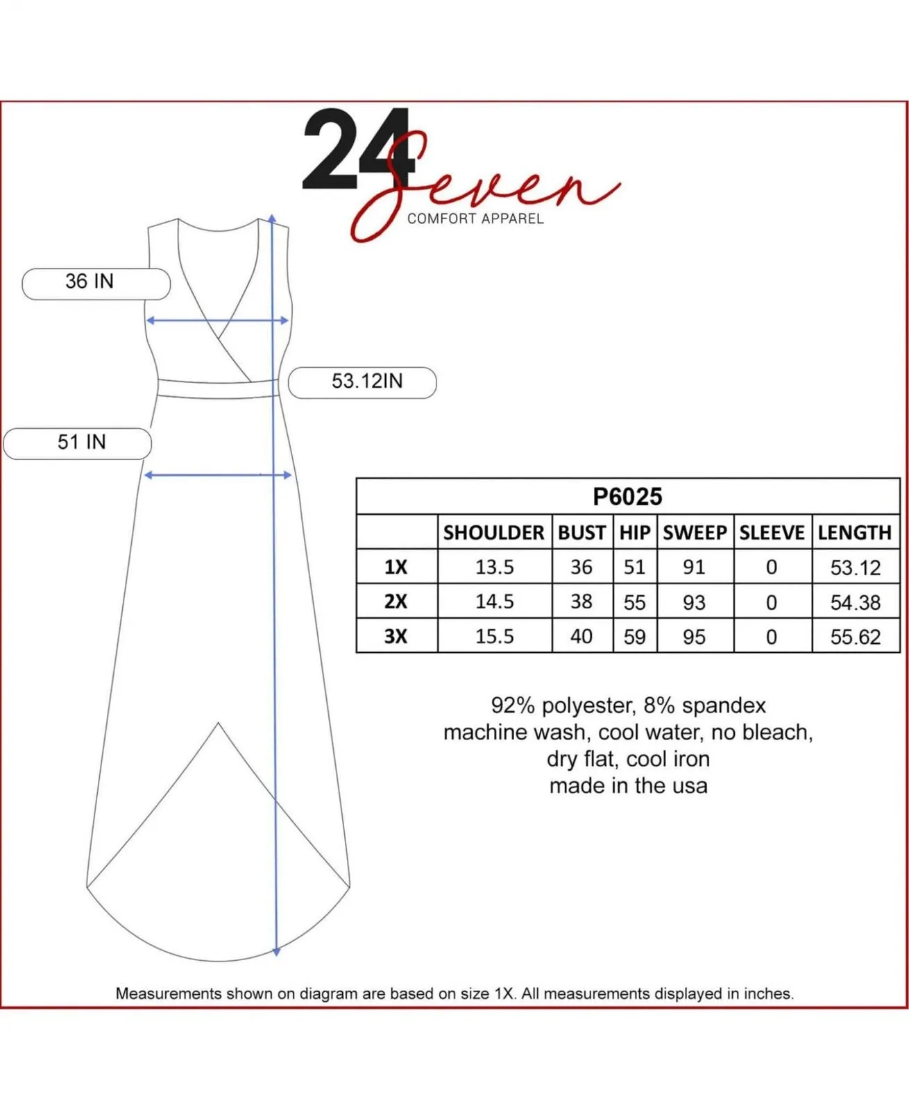24seven Comfort Apparel Women's Plus Size High Low Party Dress P0206025