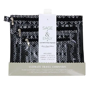 3-Pack: Zip Organizer