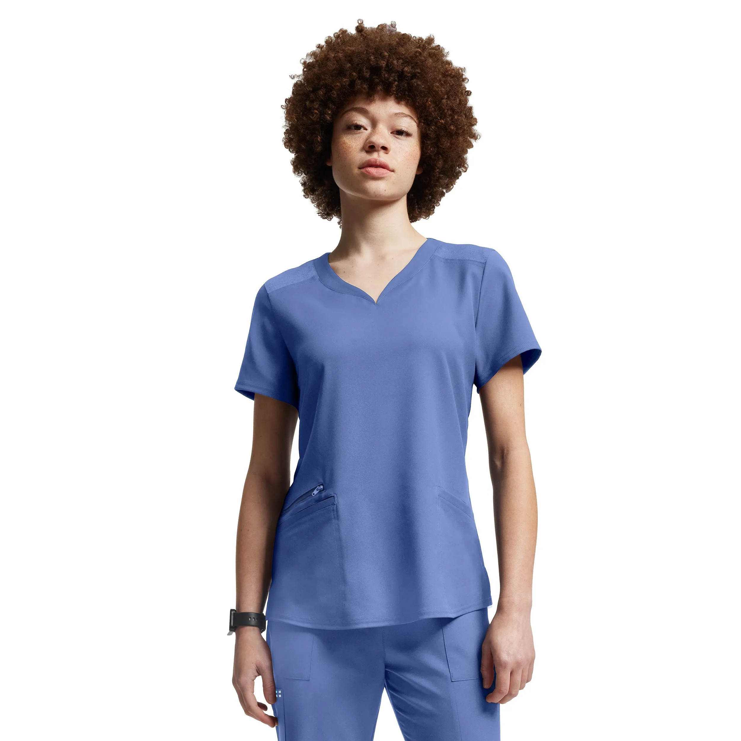 3-Pocket V-Neck Scrub Top