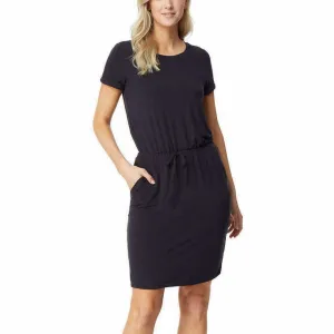 32 Degrees Women's Short Sleeve Drawstring Waist Luxe Knit Dress