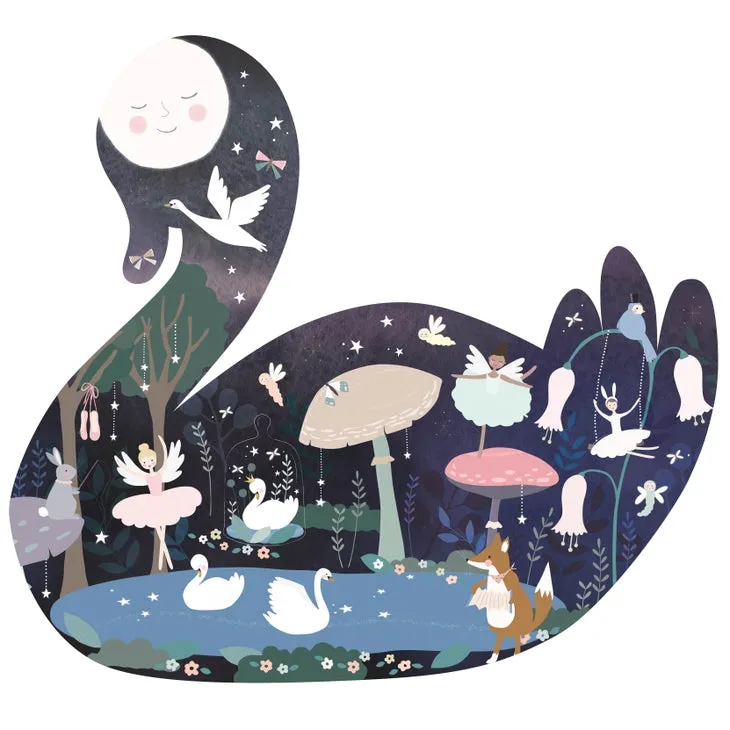 40pc Jigsaw in Shaped Box - Swan