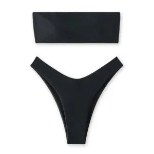 6037 - Women's Two Piece Bandeau Swimsuit