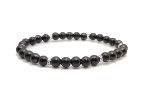 6mm Shungite and Austrian Crystal Protection Bracelet