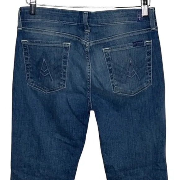 7 for all Mankind &quot;A&quot; Pocket Flair Leg Denim Jeans Women Size 29