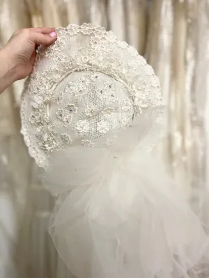 80s flower flair veil ￼
