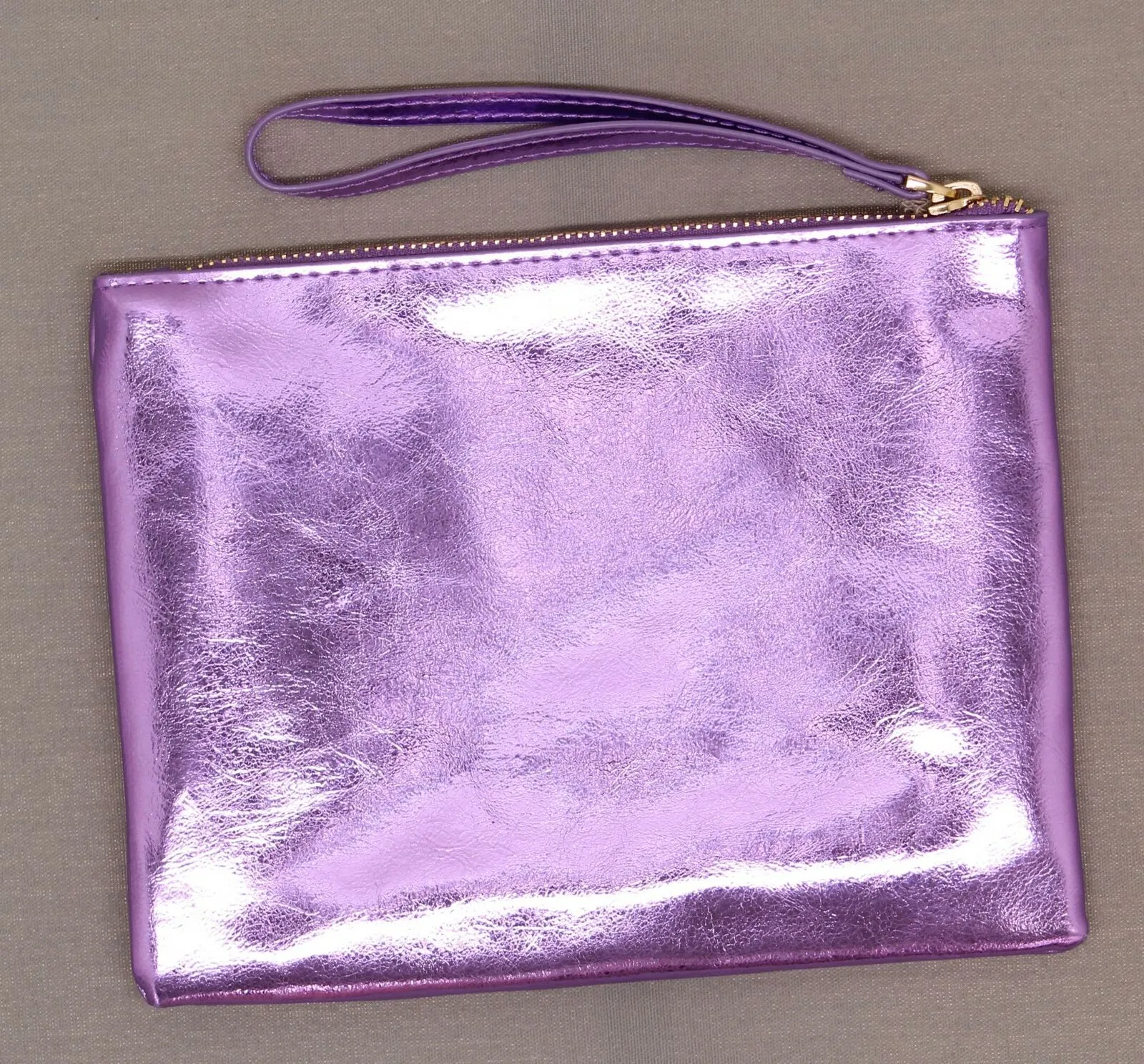 A New Day Women's Shiny Zip Wrist Strap Wristlet