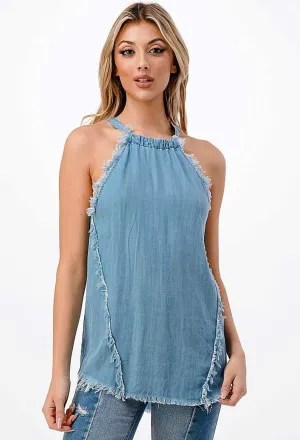 Abigail Denim Top