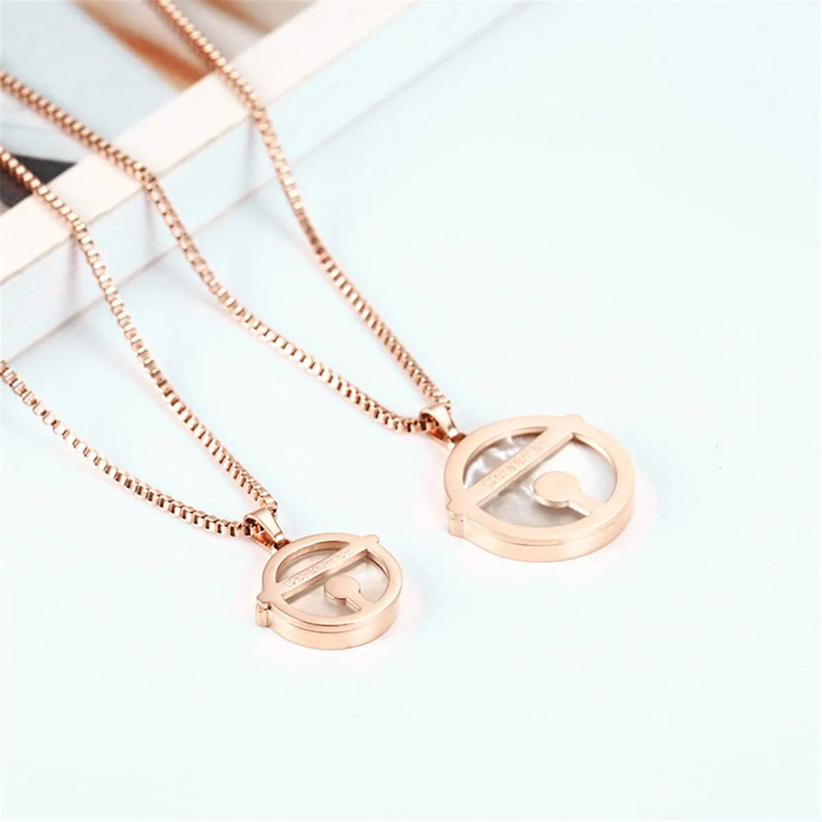 Acrylic & 18K Rose Gold-Plated Doraemon Pendant Necklace