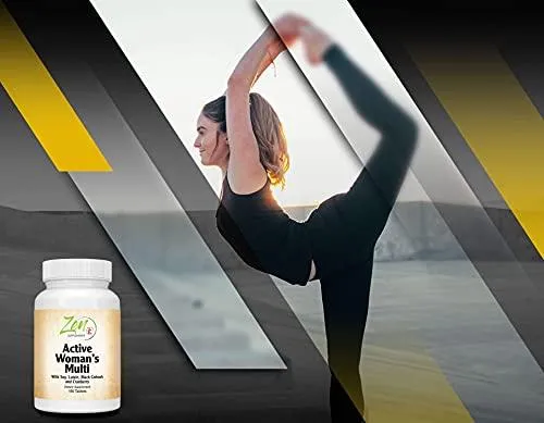 Active Womens Multivitamin - Best Women's MultiVitamins - Extra Strength Daily Multivitamin for Women with Soy, Black Cohosh, Lutein & More - Support Feminine Health and Overall Well-Being - 180 Tabs