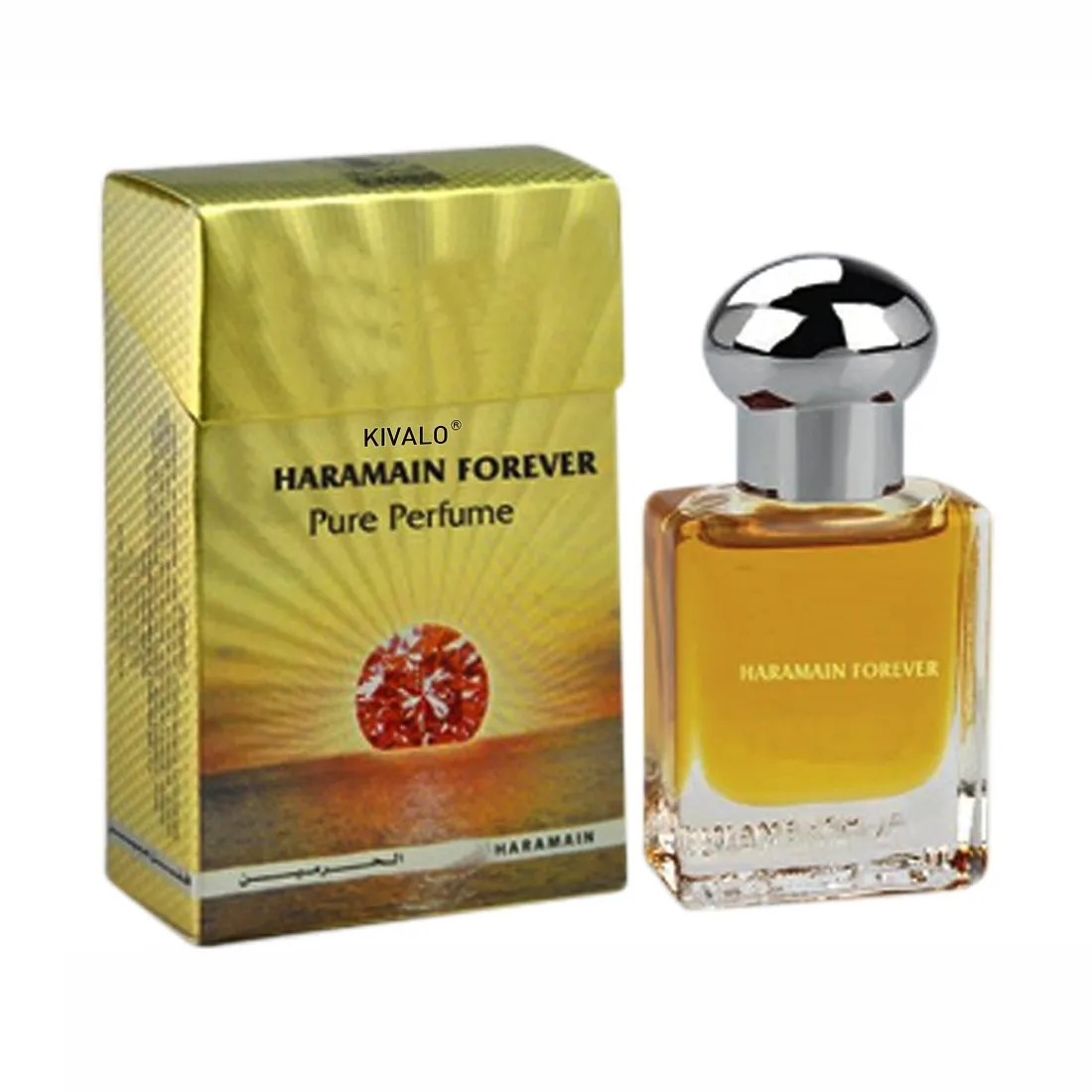 Al Haramain Dhahab & Forever Fragrance Pure Original Roll on Perfume Oil Pack of 2 (Attar) - 2 x 15 ml