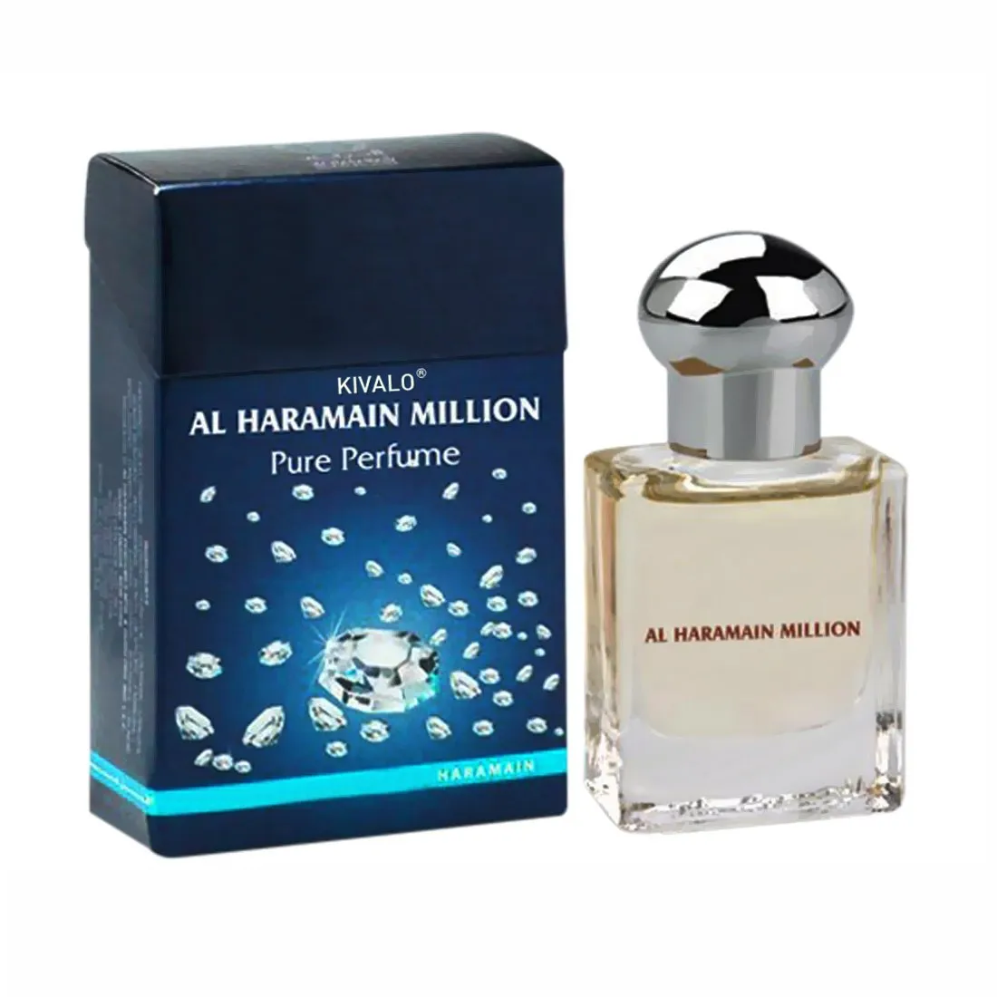 Al Haramain Million & Dhahab Fragrance Pure Original Roll on Perfume Oil Pack of 2 (Attar) - 2 x 15 ml