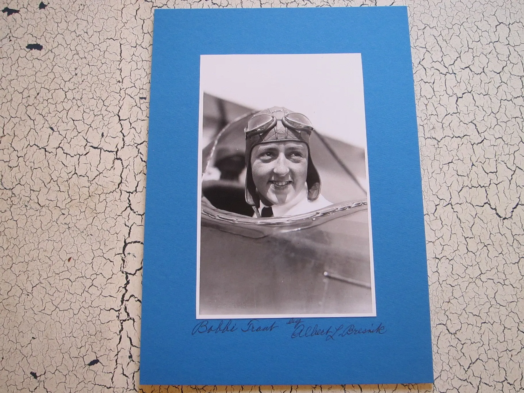 Albert Bresnik Photograph of Famous Aviator Evelyn Bobbi Trout