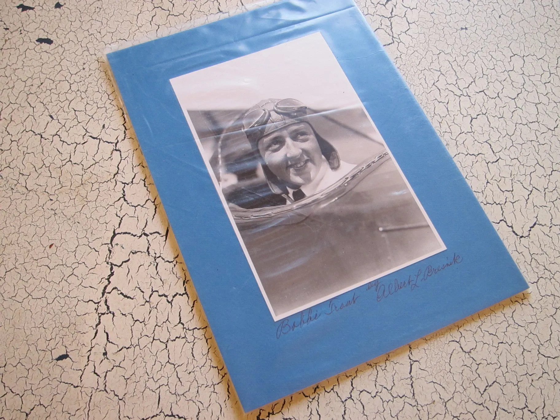 Albert Bresnik Photograph of Famous Aviator Evelyn Bobbi Trout