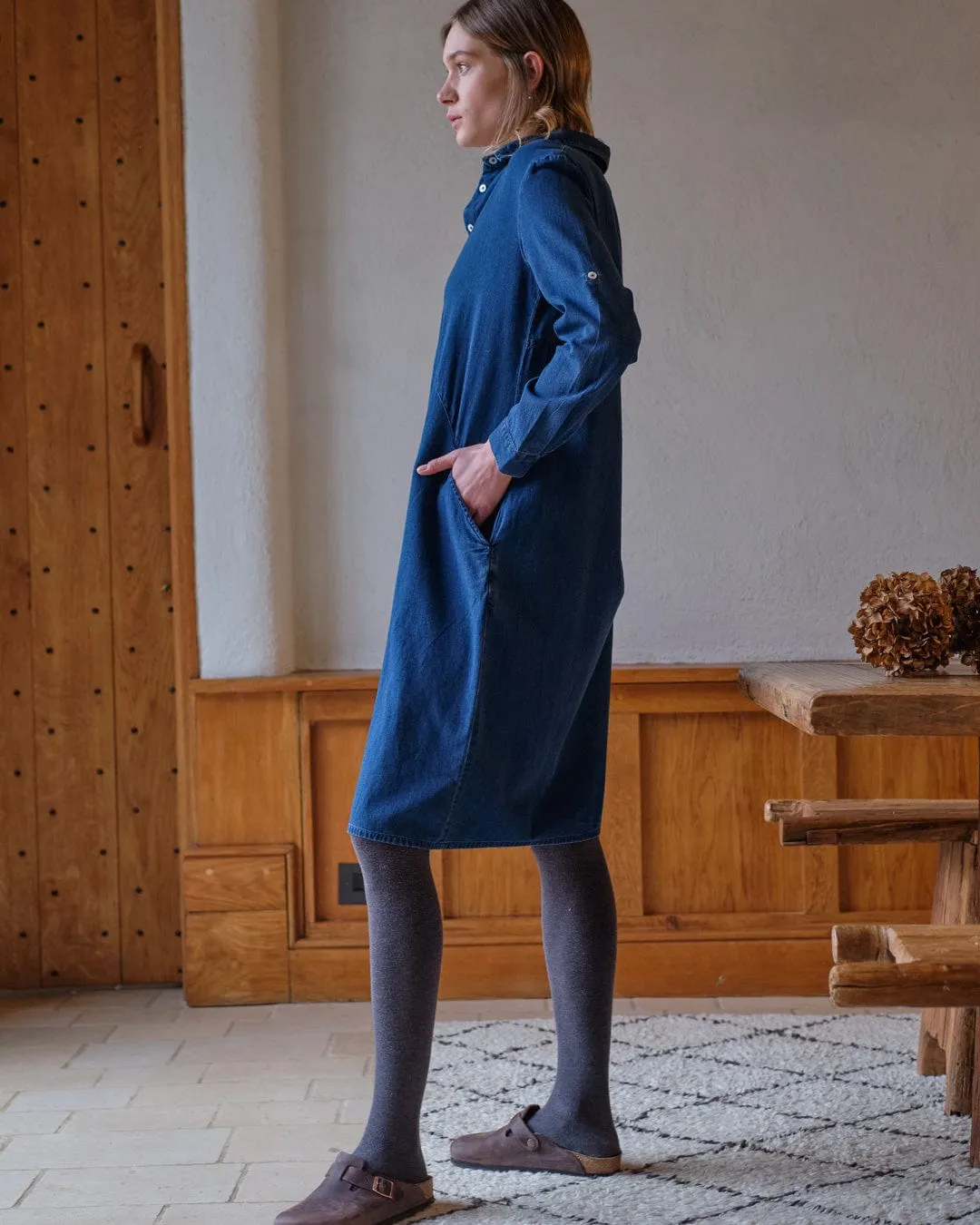 Alexa Women's Cotton Dress | Denim