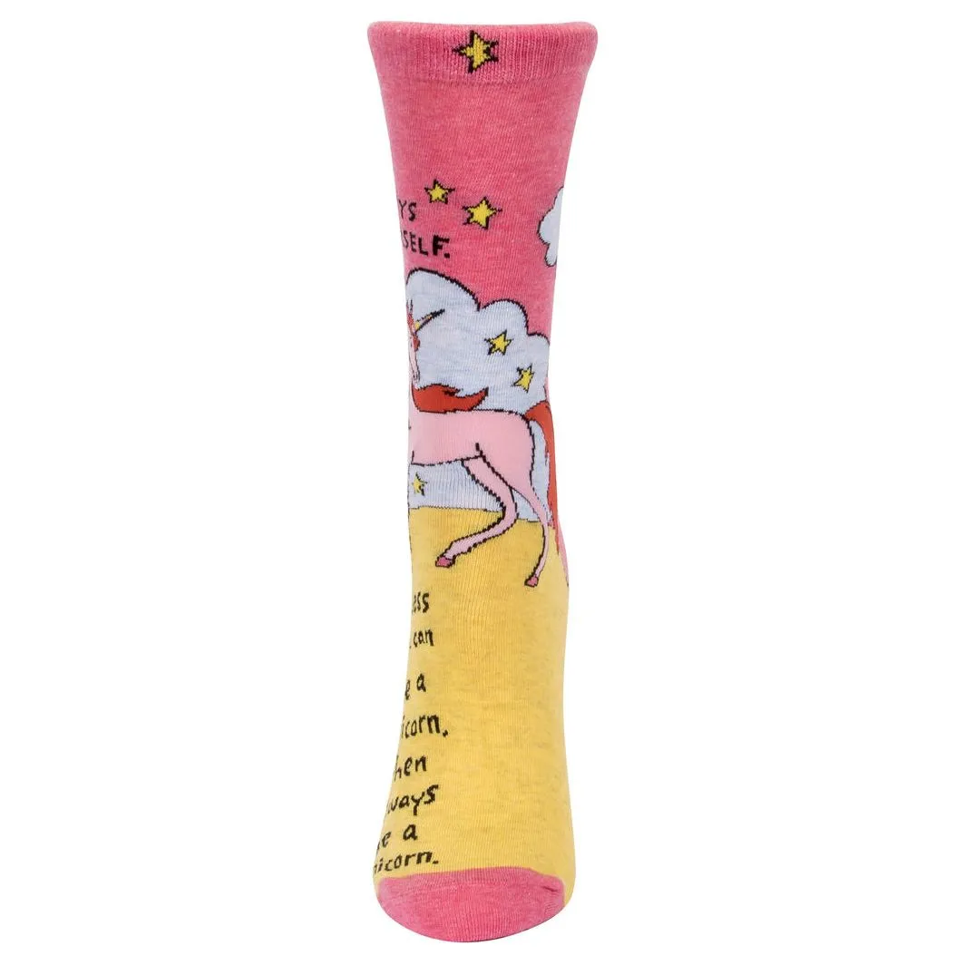 Always Be a Unicorn Crew Socks