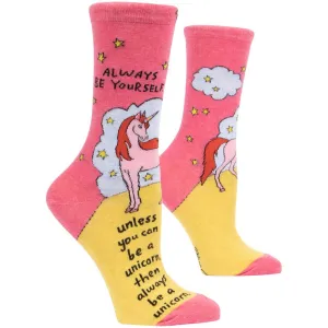 Always Be a Unicorn Crew Socks