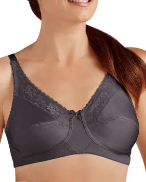 Amoena Nancy Non-Wired Bra - Dark Gray