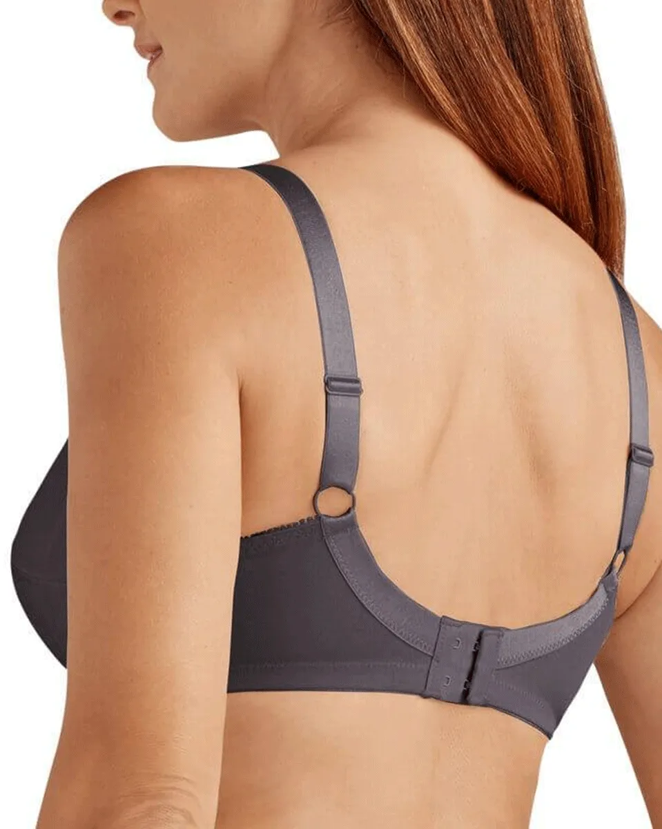 Amoena Nancy Non-Wired Bra - Dark Gray