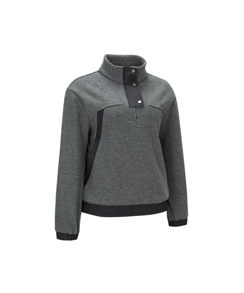 ANEW Golf Women's Half Zip-Up  Long sleeves T Shirt - Gray