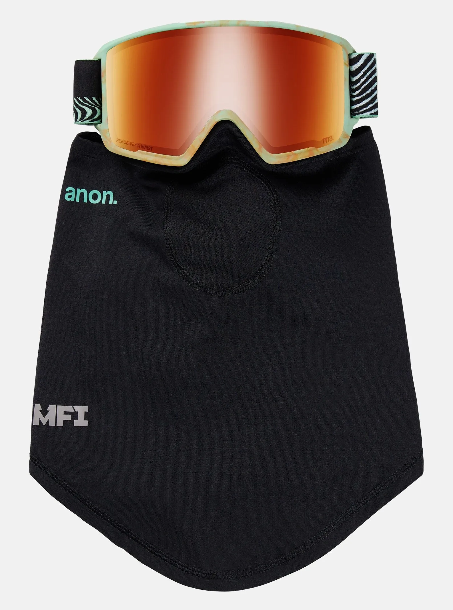 Anon M3 Goggles & MFI Face Mask & Spare Lens Dunescape / Perceive Cloudy Burst Lens