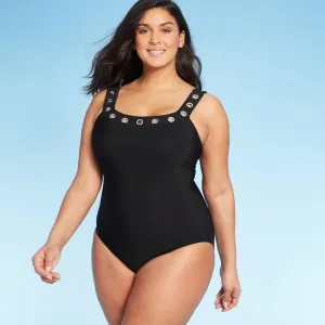 Aqua Green Women's Black Hunter One Piece Swimsuit 674113