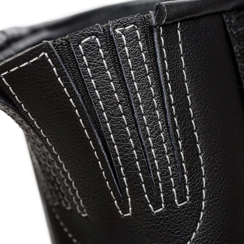 Arrow Women's Black Motorcycle Leather Boots
