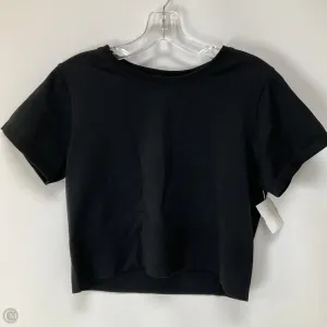 Athletic Top Short Sleeve By Aerie In Black, Size: Xl