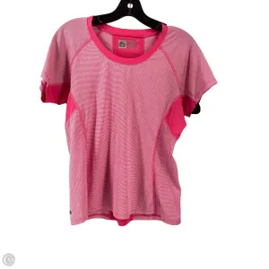 Athletic Top Short Sleeve By Rbx In Pink, Size: M