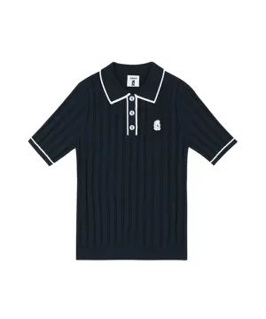 AVEN  Punching Half Knit - Navy