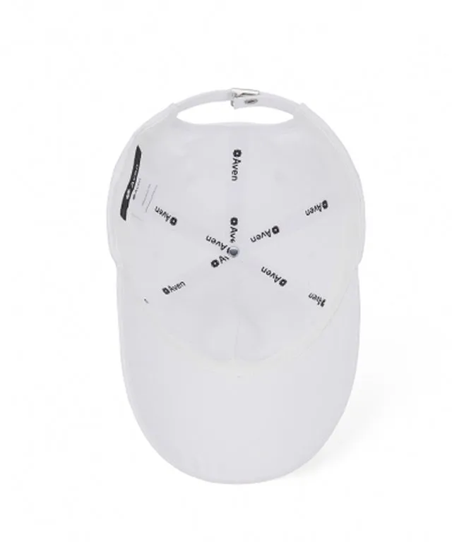 AVEN Small Logo Embroidered Ball Cap - White