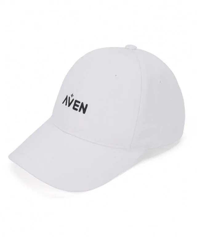 AVEN Small Logo Embroidered Ball Cap - White