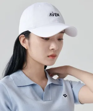 AVEN Small Logo Embroidered Ball Cap - White