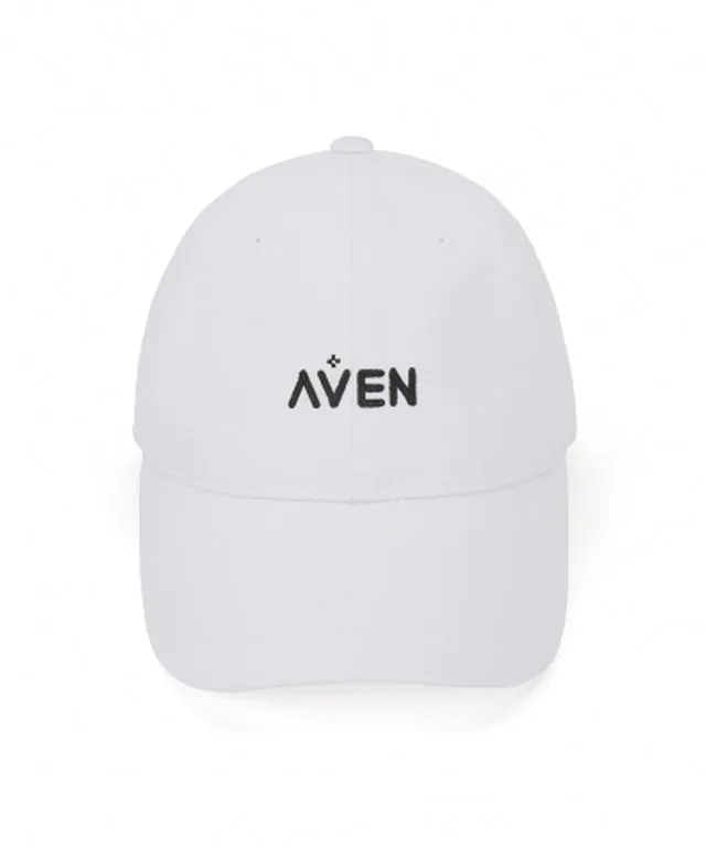 AVEN Small Logo Embroidered Ball Cap - White
