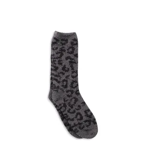 Barefoot Dreams CozyChic Women's Barefoot in the Wild Sock Graphite Carbon