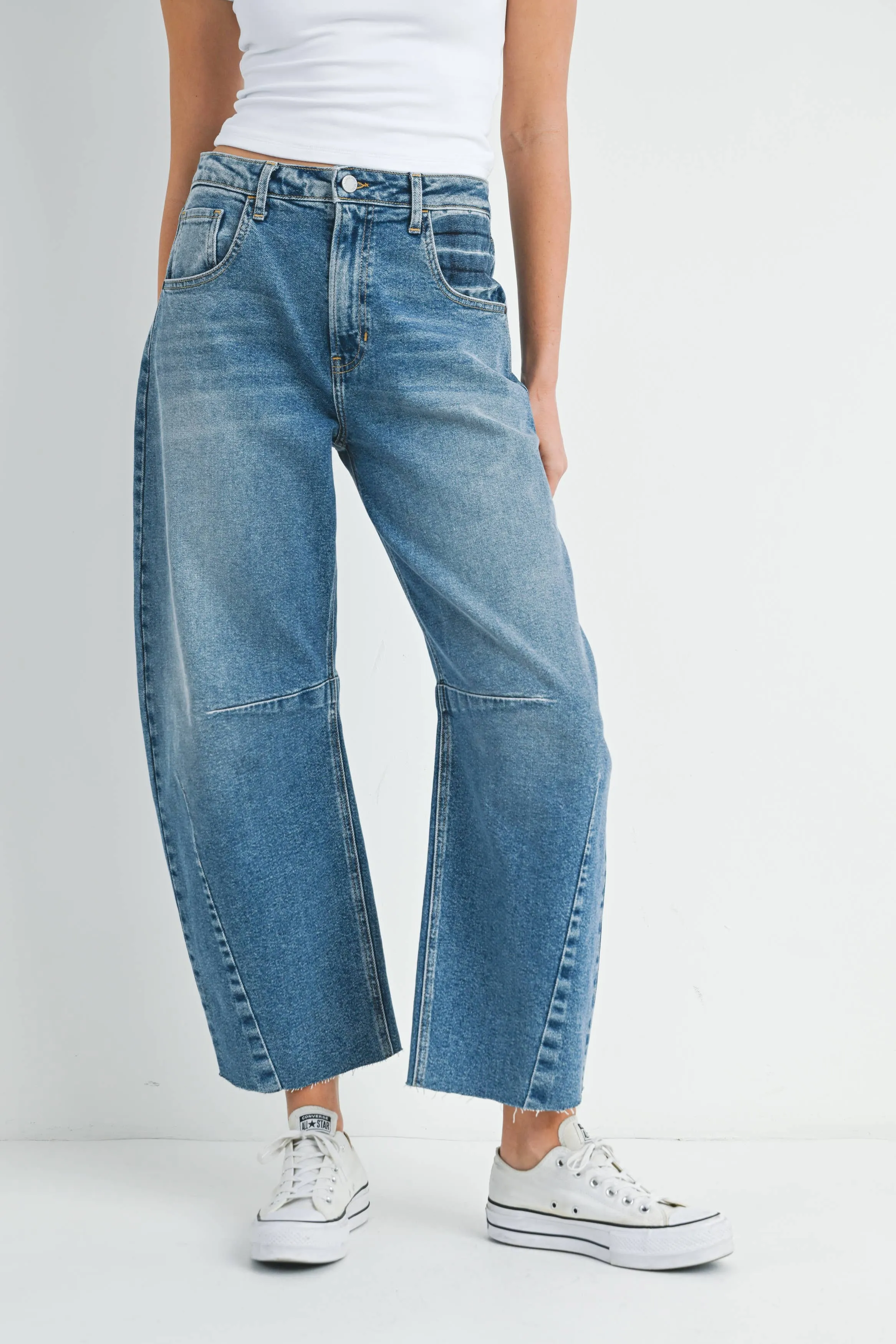 Barrel Jean with Precision Seams
