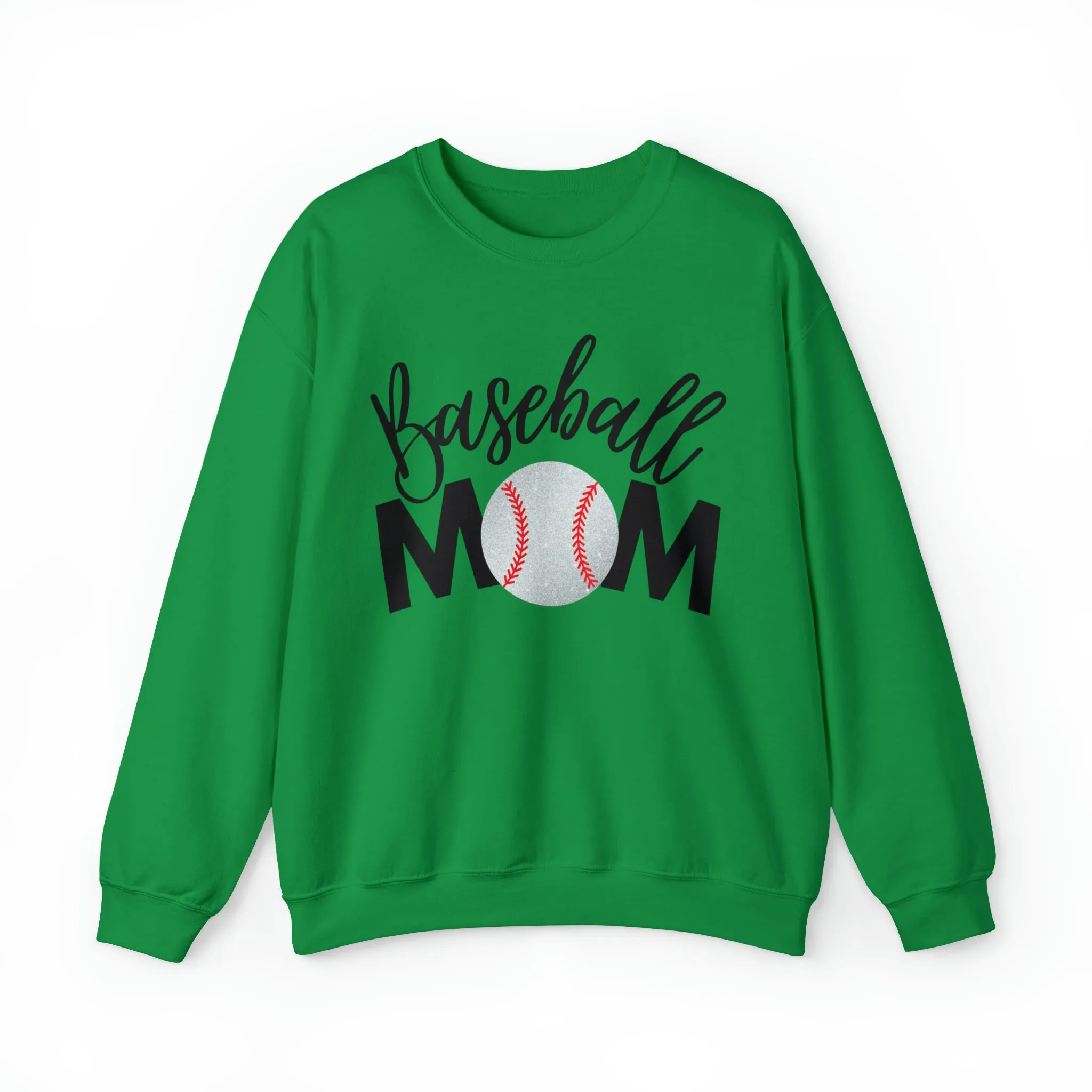 Baseball Mom Shimmer Crewneck Sweatshirt