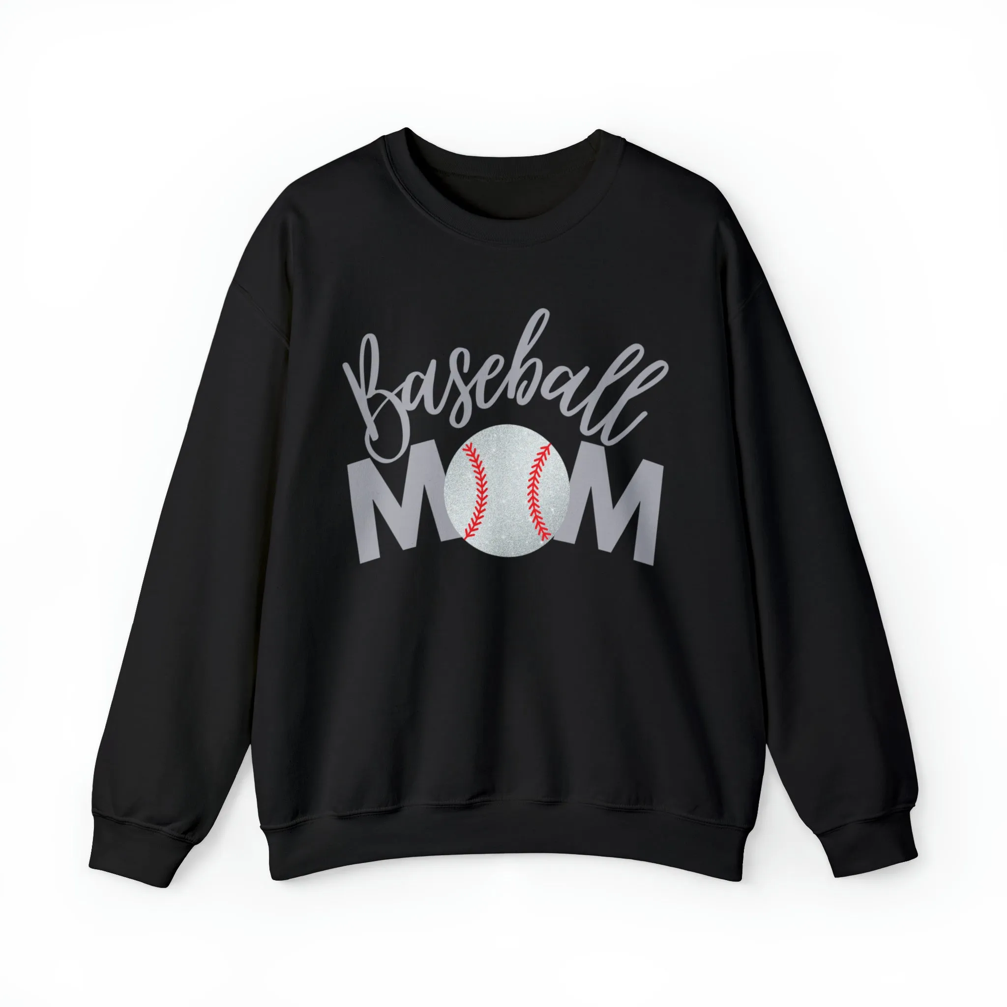 Baseball Mom Shimmer Crewneck Sweatshirt