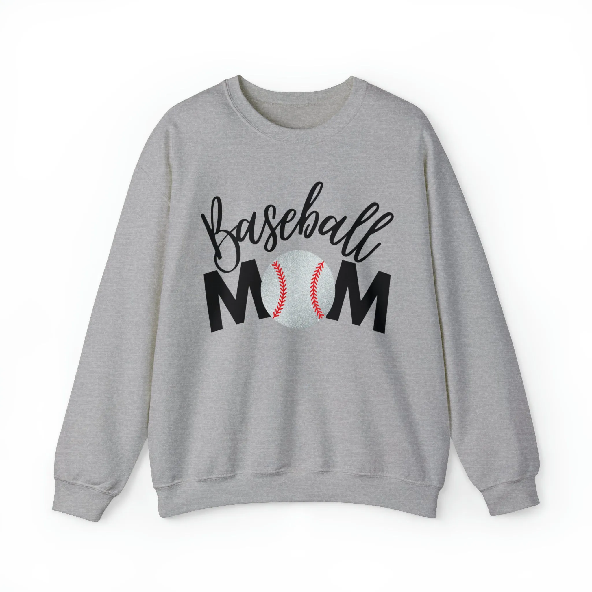 Baseball Mom Shimmer Crewneck Sweatshirt