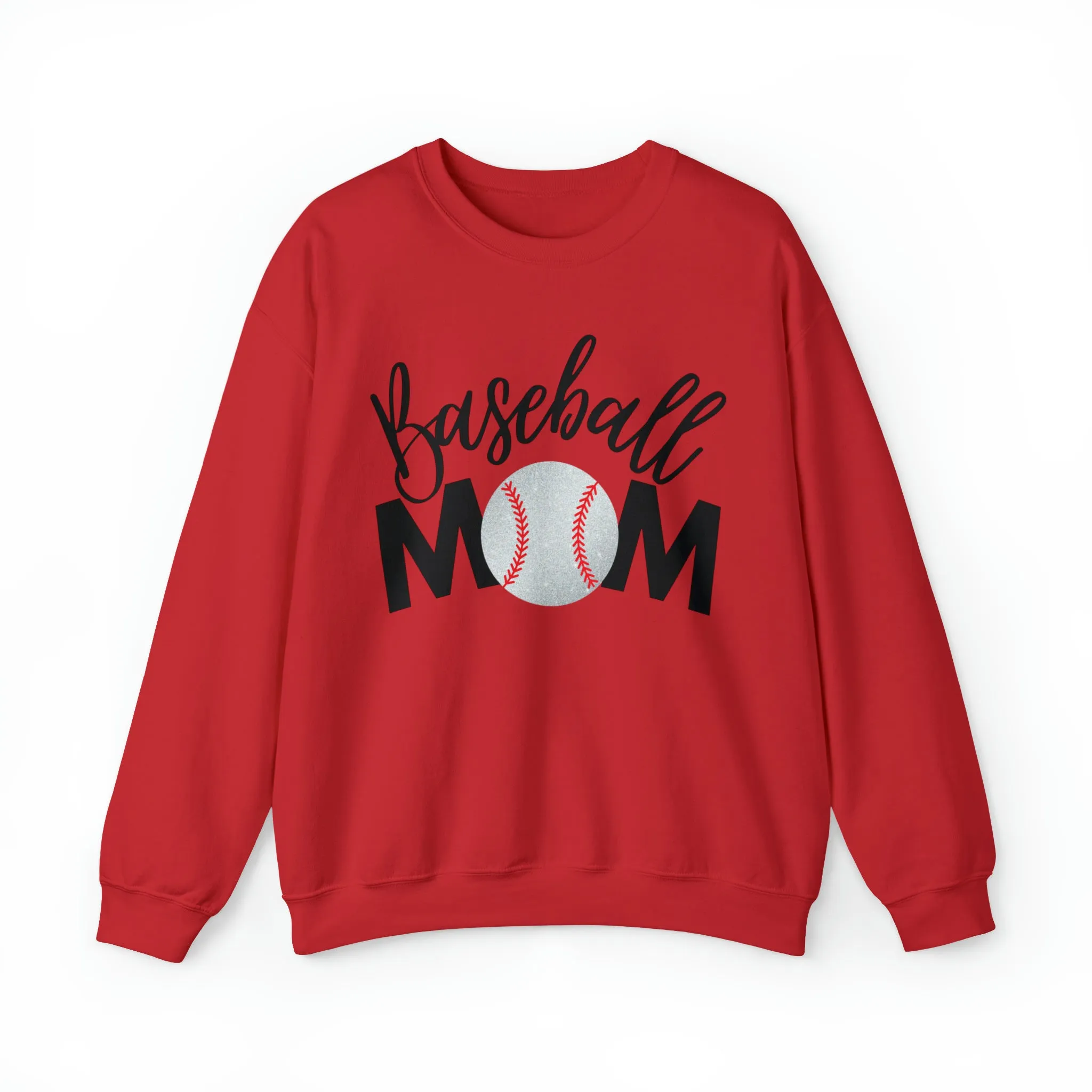Baseball Mom Shimmer Crewneck Sweatshirt