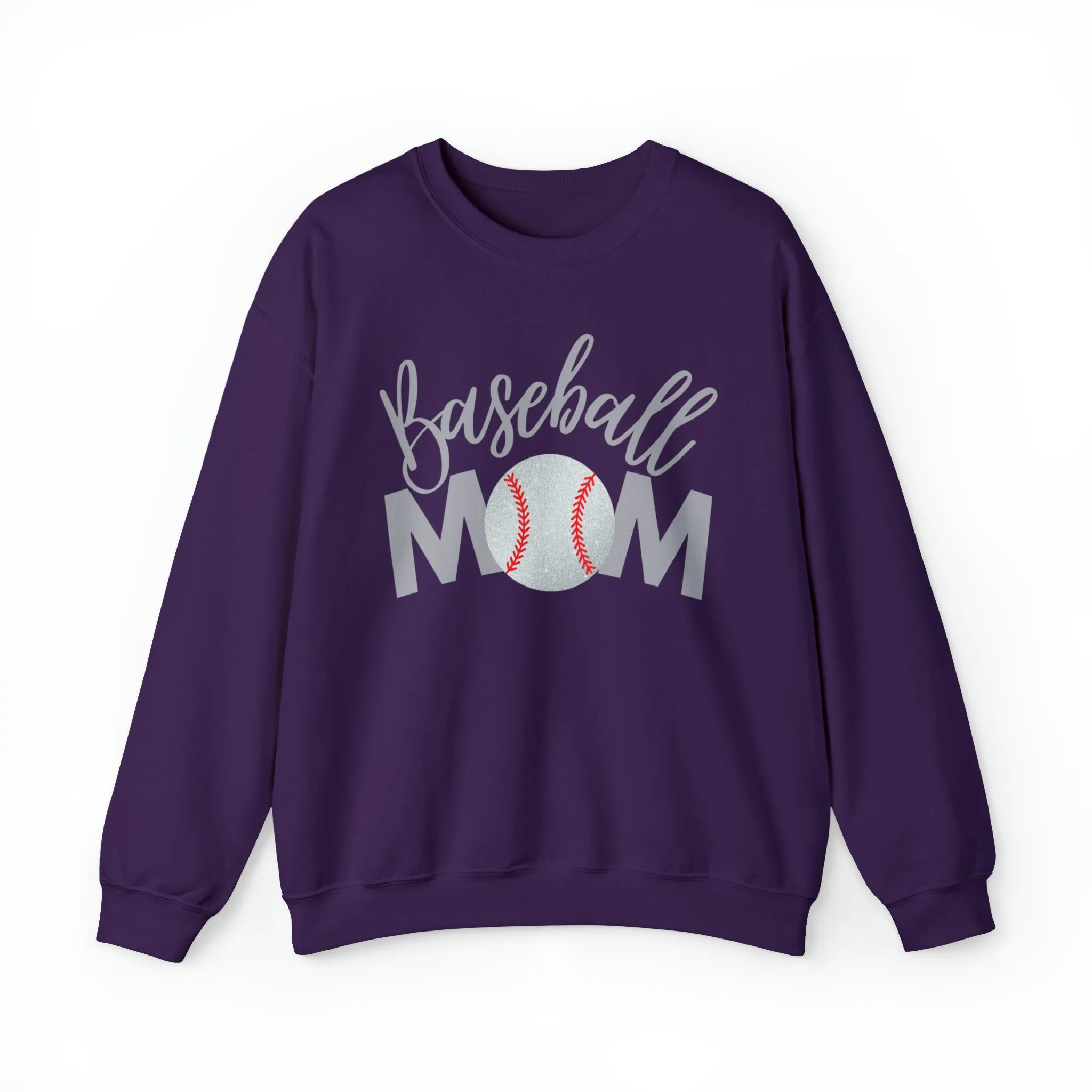 Baseball Mom Shimmer Crewneck Sweatshirt