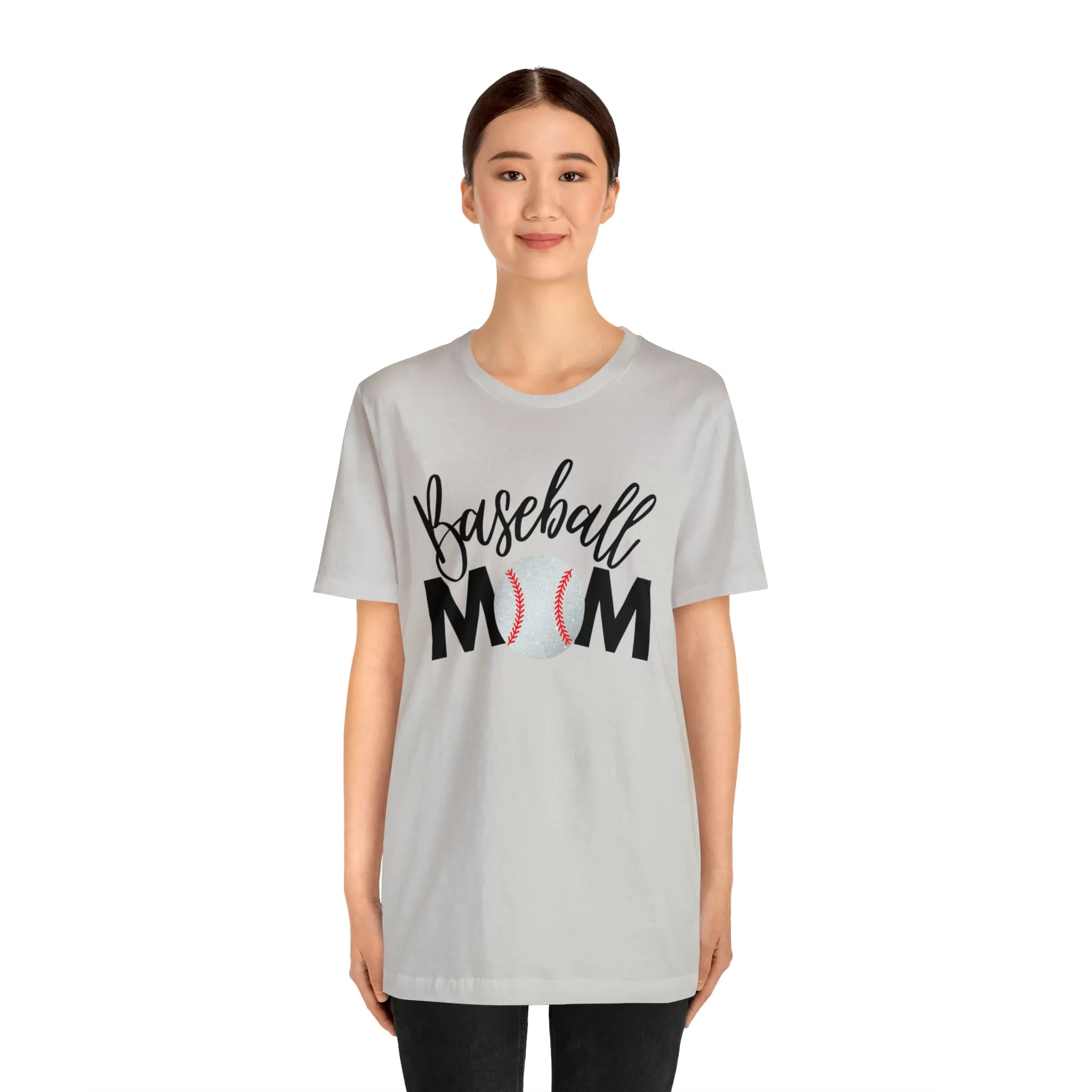 Baseball Mom Shimmer Short Sleeve Tee