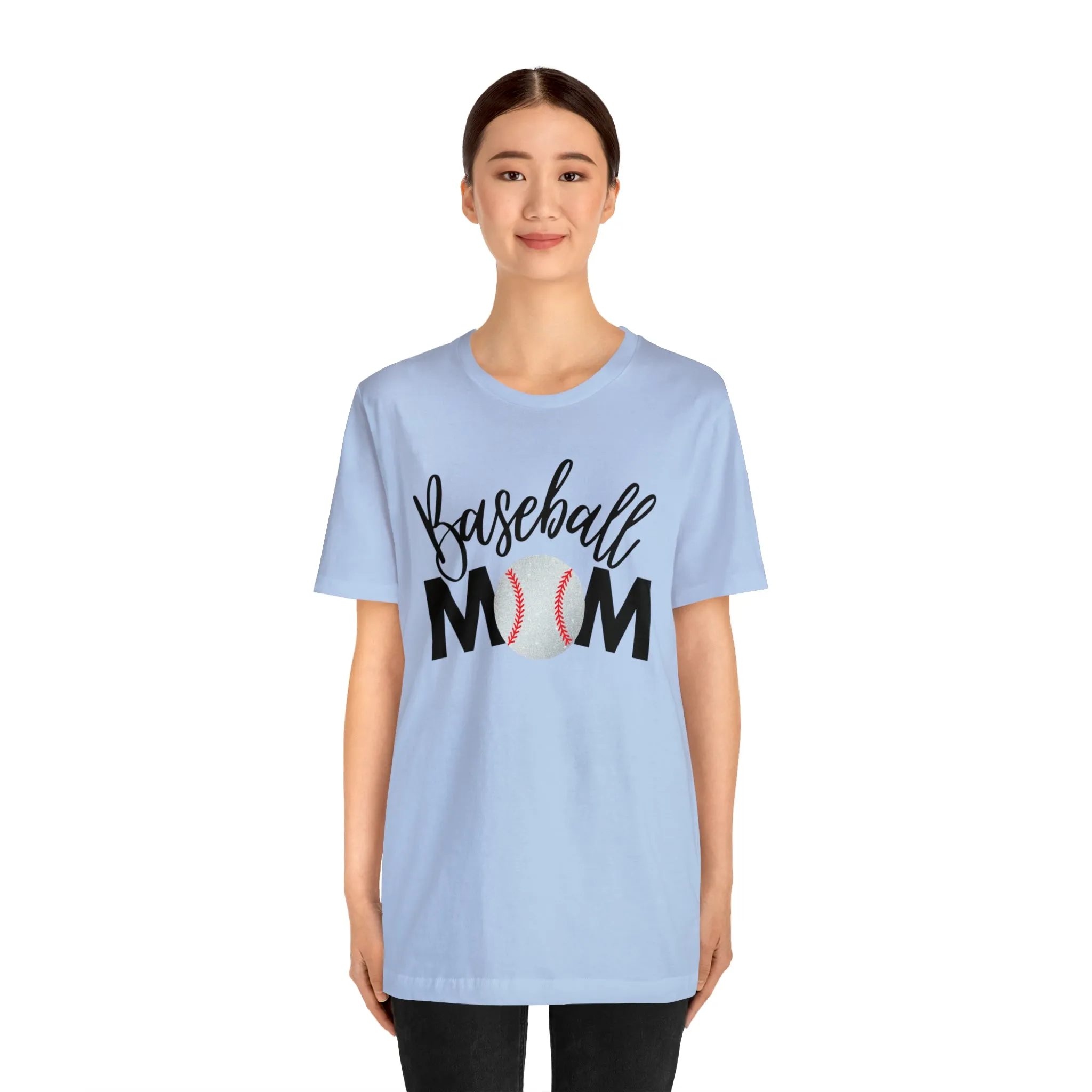 Baseball Mom Shimmer Short Sleeve Tee