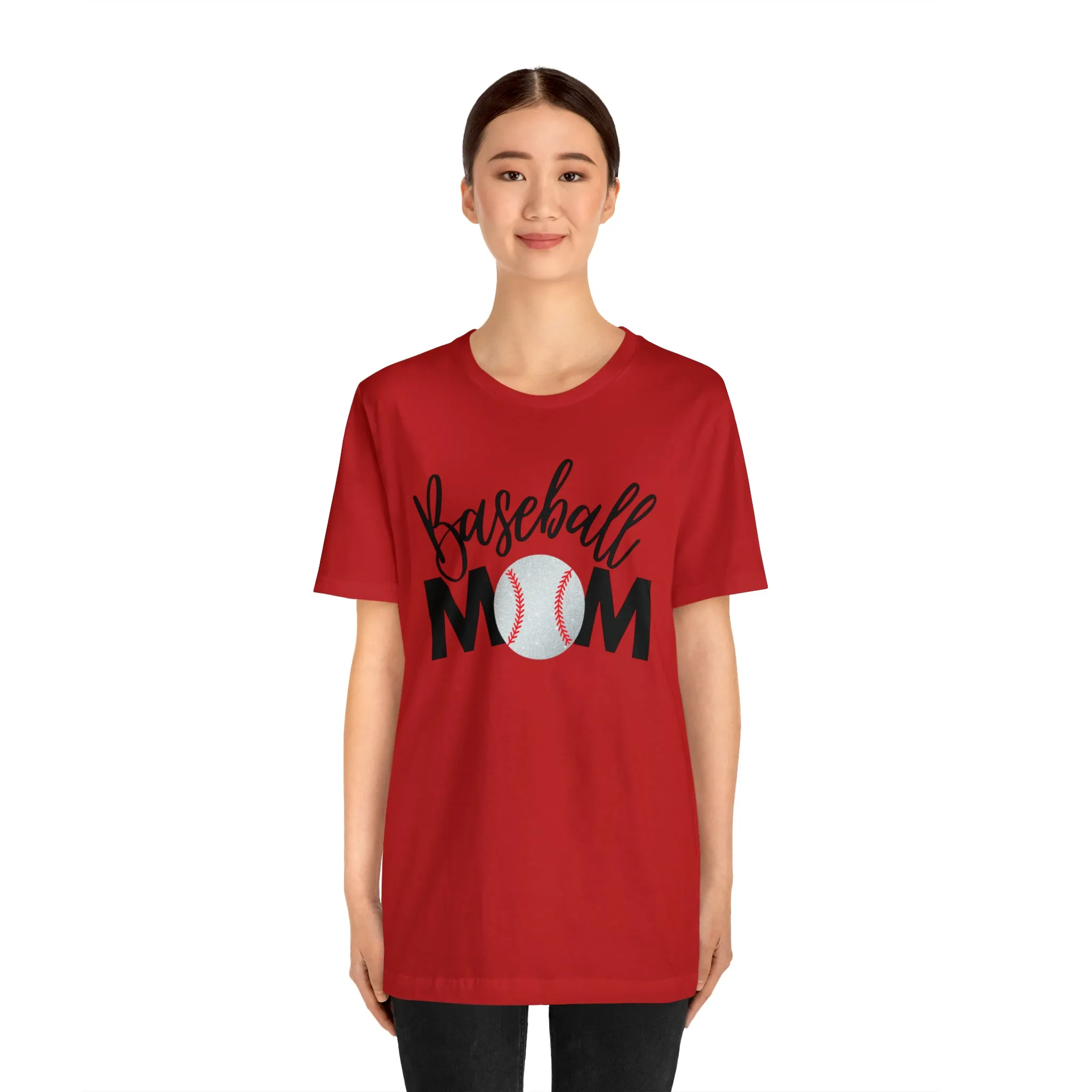 Baseball Mom Shimmer Short Sleeve Tee