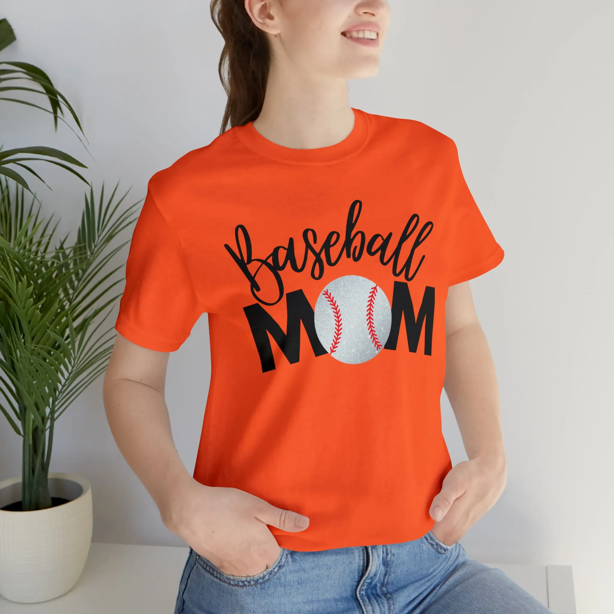 Baseball Mom Shimmer Short Sleeve Tee